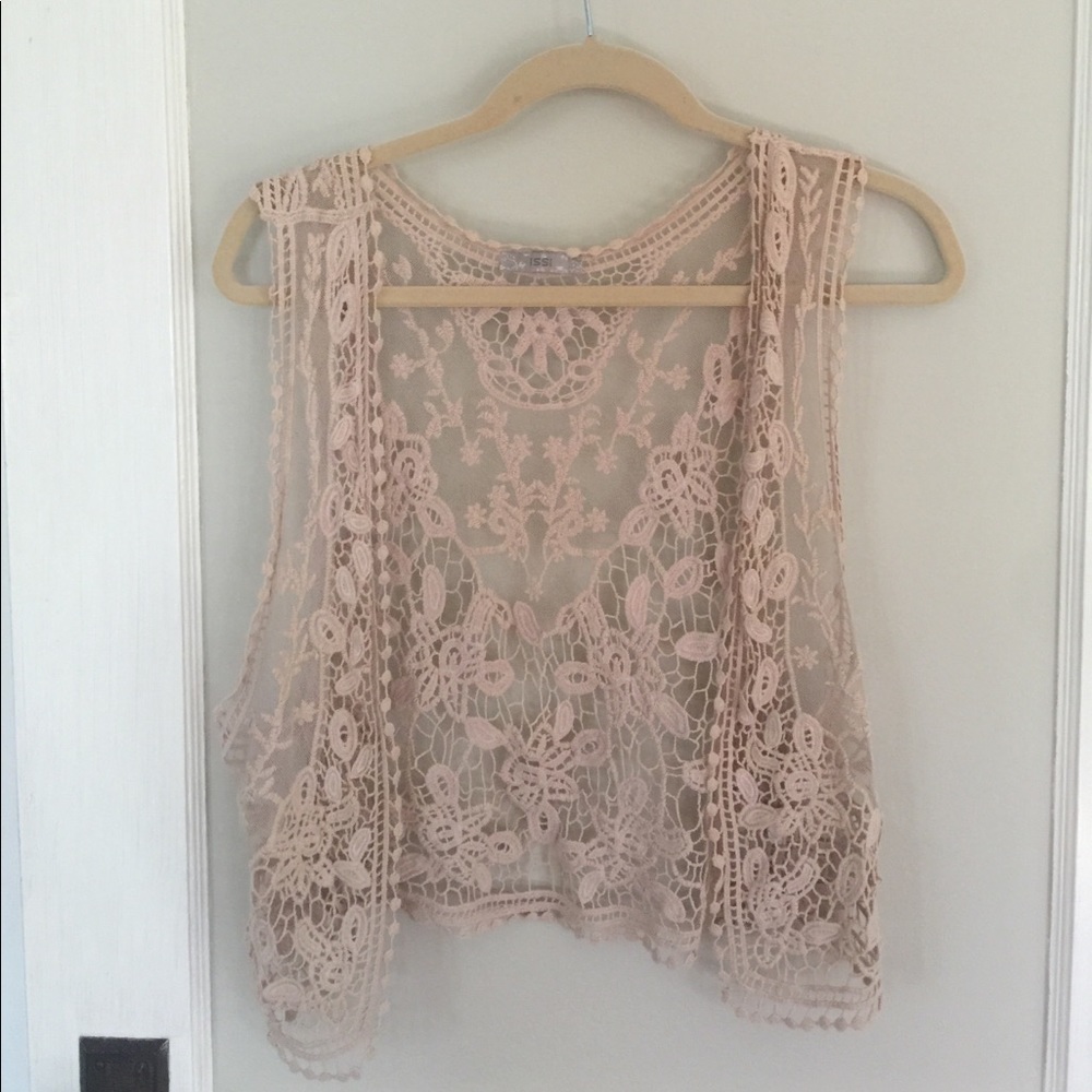 Boho lace vest